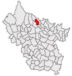 Location in Buzău County