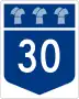 Highway 30 marker