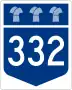 Highway 332 marker