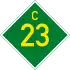 C23 road shield}}