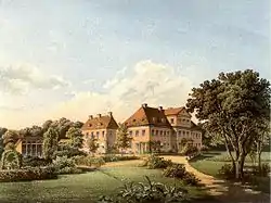 Palace Carwinden around 1860, by Alexander Duncker