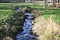 View of the re-routed river at its upper end