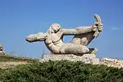 Archer monument in Cape Kaliakra, Bulgaria (1966).