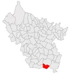 Location in Buzău County