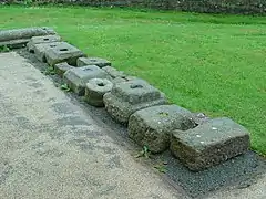 Building components unearthed on site