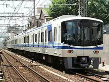 A Semboku 7000 series EMU