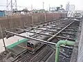 View of the sub-surface station platforms, May 2010