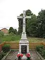 Crucifix set up in 2002 opposite the new cemetery