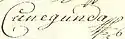 Maria Kunigunde of Saxony's signature