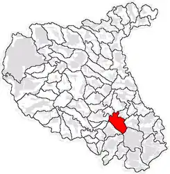 Location in Vrancea County