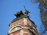 Detail of the tower