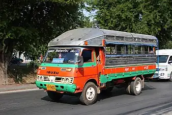 Isuzu Elf at Phra Nakhon Si Ayutthaya province