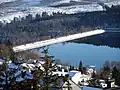 Sorpe dam as seen from the look-out tower