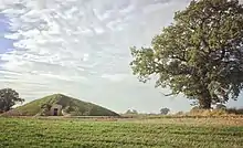 The modern Soulton Long Barrow