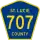 County Road 707 marker