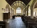 St Ildierna's Church, Lansallos, Interior