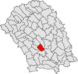 Location in Botoșani County