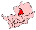 A small constituency located slightly north of the centre of the county. It is bordered exclusively by other constituencies in the county.