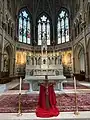 The alter during after Stations of the Cross on Holy Friday