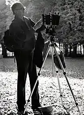 A photographer and his large format camera 1985.