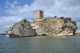 Şile castle while it was under restoration