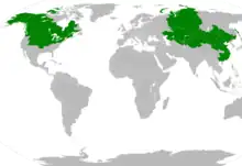 Symphyotrichum ciliatum native distribution map: Canada — Alberta, British Columbia, Manitoba, New Brunswick, Northwest Territories, Ontario, Québec, Saskatchewan, and Yukon; China — China North-Central, China Southeast, Heilongjiang, Inner Mongolia, Jilin, Liaoning, Manchuria, and Xinjiang; Kazakhstan; Kyrgyzstan; Mongolia; Russia — Altai Republic, Krasnoyarsk Krai, Primorsky Krai, Sakhalin, Tuva, Western Siberia, and Zabaykalsky Krai; Tadzhikistan; US — Alaska, Colorado, Idaho, Illinois, Indiana, Iowa, Kansas, Maine, Michigan, Minnesota, Missouri, Montana, Nebraska, New York, North Dakota, Ohio, Oklahoma, Pennsylvania, South Dakota, Utah, Washington, Wisconsin, and Wyoming; Uzbekistan.