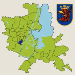 Location of Nowe Miasto within Szczecin