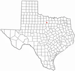 Location of Bryson, Texas