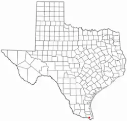 Location of Olmito, Texas