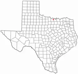 Location of Saint Jo, Texas