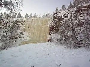 Ice wall at Korouoma