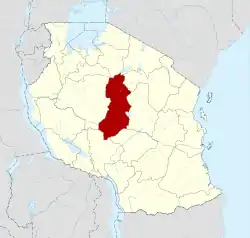 Location in Tanzania