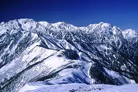 Tateyama and Mount Tsurugi from Mount Jii