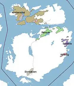 Location in Kristiansund municipality