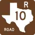 Recreational Road 10 marker