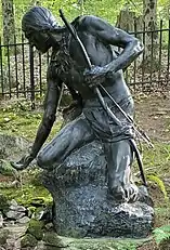 The Indian or Mohawk Warrior, Lake George Battlefield State Park, Lake George, New York