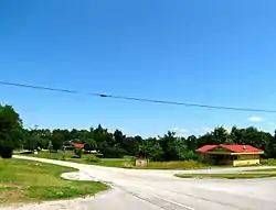 Buildings along SR 136 in Timothy