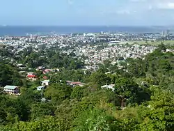 View of Belmont in Port of Spain.