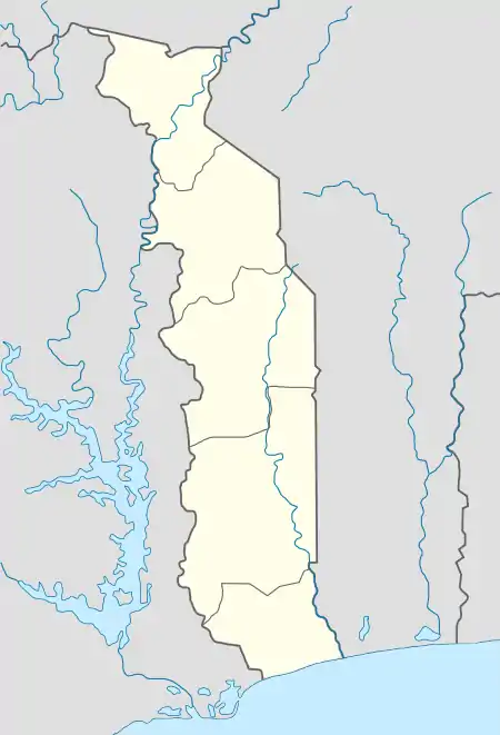 Tsévié is located in Togo