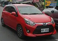 2017 Wigo 1.0 G (B100LA; first facelift, Philippines)