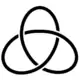 The left-handed trefoil knot.