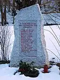 Partisan memorial in Trnovec