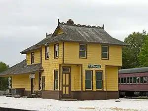 Tuckahoe station, built in 1884 in Tuckahoe