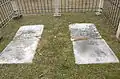 Headstones at cemetery