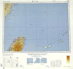 Map including present-day Haidao Township area (AMS, 1954)