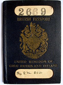 Prior to Irish independence, British passports were used