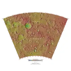 Topographical map of Phaethontis quadrangle