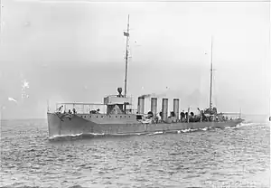 Winslow during trials in 1915