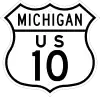 Business US Highway 10 marker