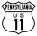 U.S. Route 11 Bypass marker